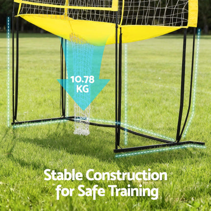 Everfit 8ft Volleyball Net Free-standing Adjustable Height Portable with Ball and Bag.