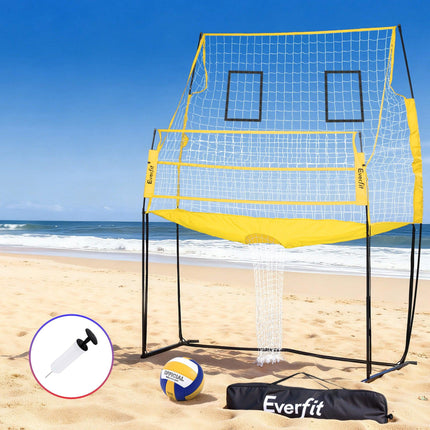 Everfit 8ft Volleyball Net Free-standing Adjustable Height Portable with Ball and Bag.
