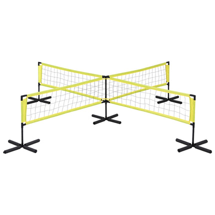 Everfit Water Volleyball Net Set Portable Swimming Pool Nets Game 4 Anchor Bags.