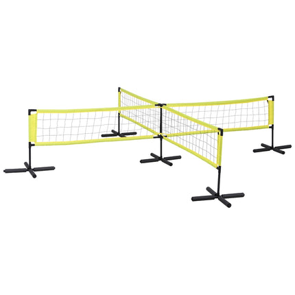 Everfit Water Volleyball Net Set Portable Swimming Pool Nets Game 4 Anchor Bags.