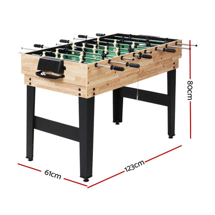 10-in-1 Games Table Soccer Foosball Pool Table Tennis Air Hockey Chess Cards.