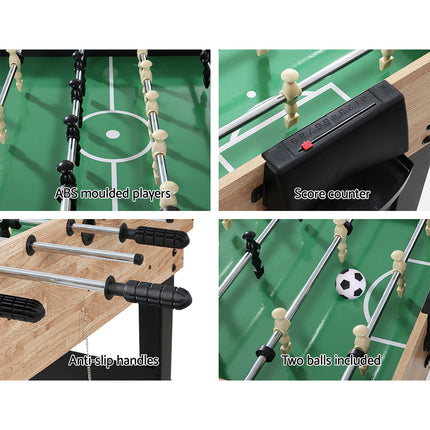 10-in-1 Games Table Soccer Foosball Pool Table Tennis Air Hockey Chess Cards.