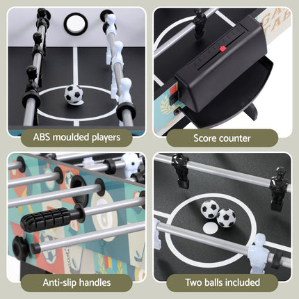 4-in-1 Soccer Table Foldable Game Foosball Table Tennis Pool Hockey.