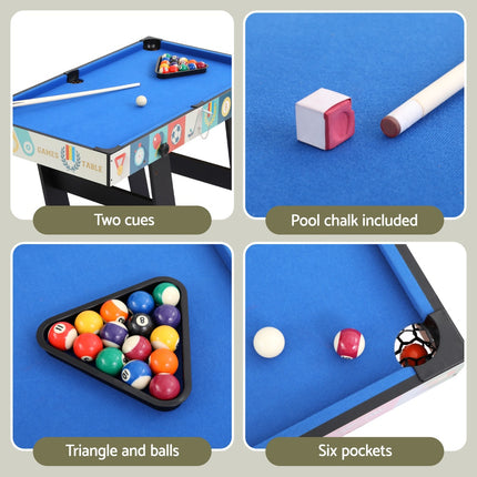 4-in-1 Soccer Table Foldable Game Foosball Table Tennis Pool Hockey.