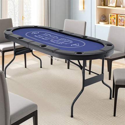 Poker Table Top Folding Poker Table 8 Player 183cm.