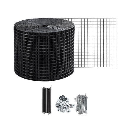 Gardeon 20cm x 30M Solar Panel Bird Guard Mesh Critter Guard Roll Kit with Rust-Proof PVC Coating.