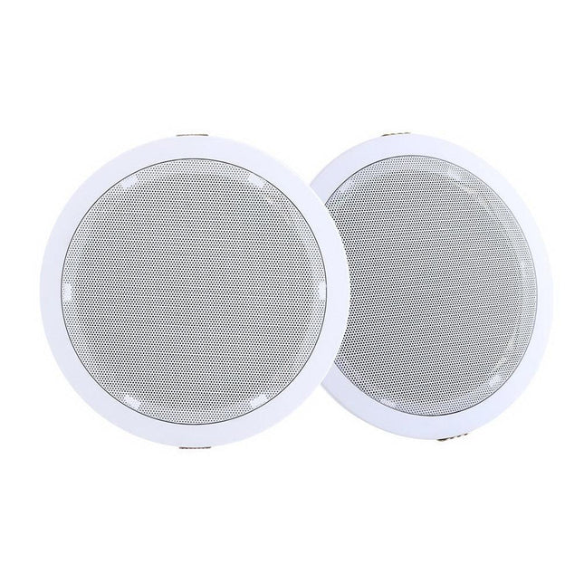 2 x 6" In Ceiling Speakers Home 80W Speaker Theatre Stereo Outdoor Multi Room.
