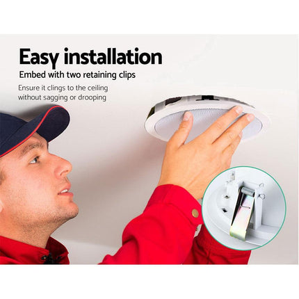 2 x 6" In Ceiling Speakers Home 80W Speaker Theatre Stereo Outdoor Multi Room.