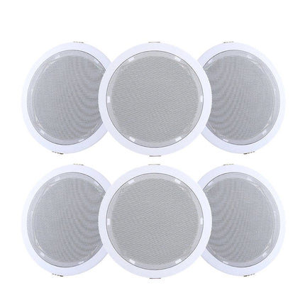 Giantz 6 Inch Ceiling Speakers In Wall Speaker Home Audio Stereos Tweeter 6pcs.