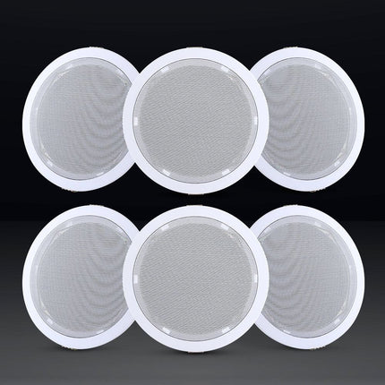 Giantz 6 Inch Ceiling Speakers In Wall Speaker Home Audio Stereos Tweeter 6pcs.