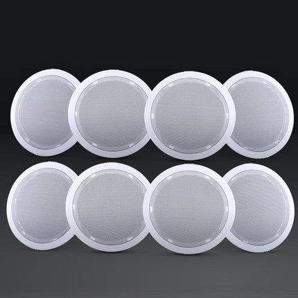 Giantz 6 Inch Ceiling Speakers In Wall Speaker Home Audio Stereos Tweeter 8pcs.