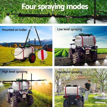 Giantz Weed Sprayer 100L Trailer 3M Boom Garden Spray.