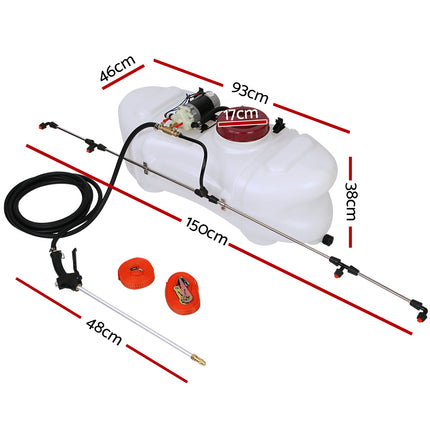 Giantz Weed Sprayer 100L 1.5M Fixed Boom Garden Spray.
