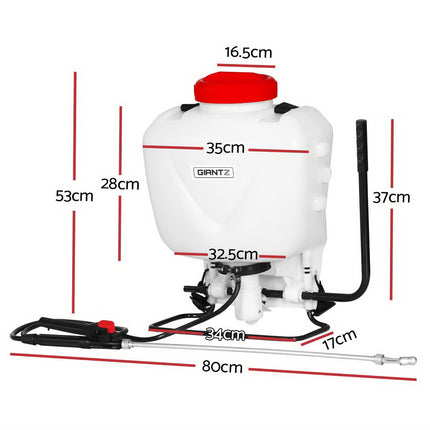 Giantz Weed Sprayer 15L Knapsack Backpack Garden Spray.
