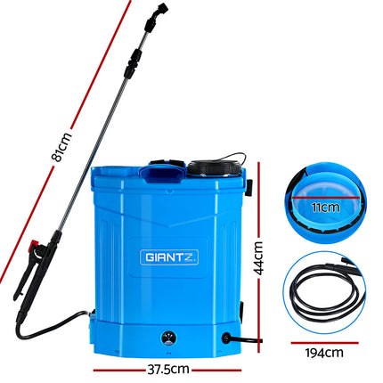 Giantz Weed Sprayer Electric 16L Knapsack Backpack Pesticide Spray Farm Garden.