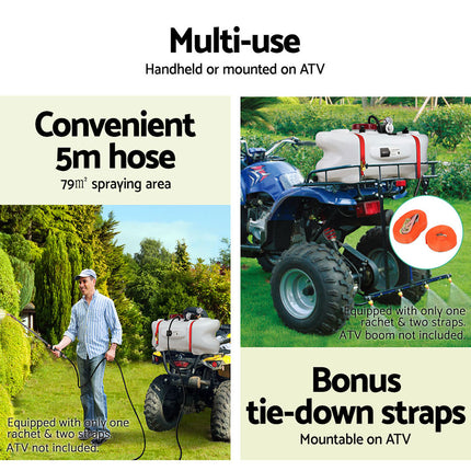 Giantz Weed Sprayer 60L 1.5M Fixed Boom Garden Spray.