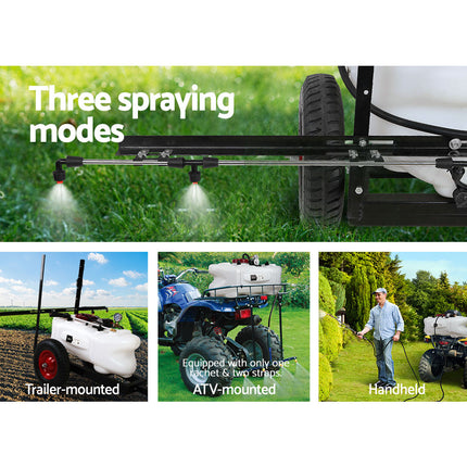Giantz Weed Sprayer 60L Trailer 1.5M Boom Garden Spray.