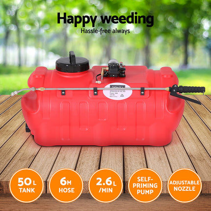 Giantz 50L Weed Sprayer Boom Pump Spot Spray.