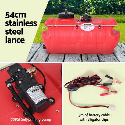 Giantz 50L Weed Sprayer Boom Pump Spot Spray.