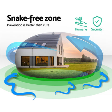 Gardeon Snake Repeller 12X Ultrasonic Solar Powered.