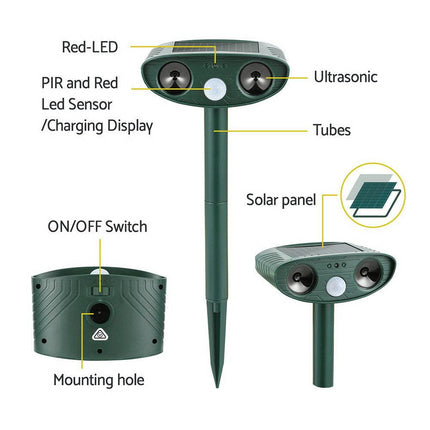 Gardeon Snake Repeller  Ultrasonic Battery USB Powered.