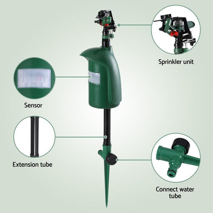 Gardeon Snake Repeller Outdoor Water Sprinkler Animal Deterrent.