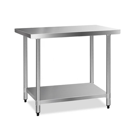 Cefito 1219x610mm Stainless Steel Kitchen Bench 430.