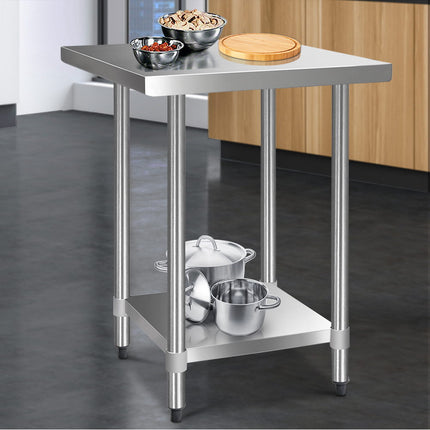 Cefito 760x760mm Stainless Steel Kitchen Bench 430.