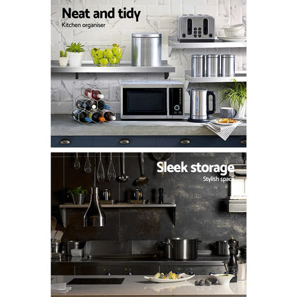 Cefito 900mm Stainless Steel Kitchen Wall Shelf Mounted Rack.