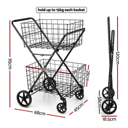 Emajin Foldable Shopping Trolley Cart.