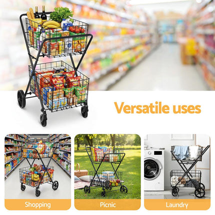 Emajin Foldable Shopping Trolley Cart.
