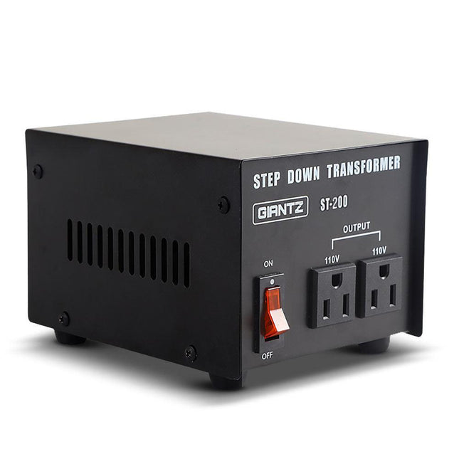 Giantz Step Down Transformer 200W 240V TO 110V Stepdown Voltage Converter AU-US.