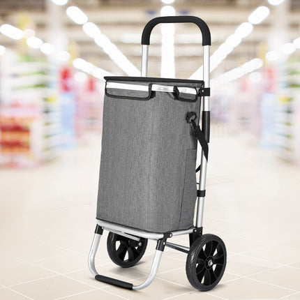 Emajin Shopping Trolley Cart 45KG Foldable Grey.