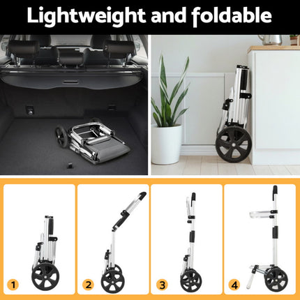 Emajin Shopping Trolley Cart 45KG Foldable Grey.