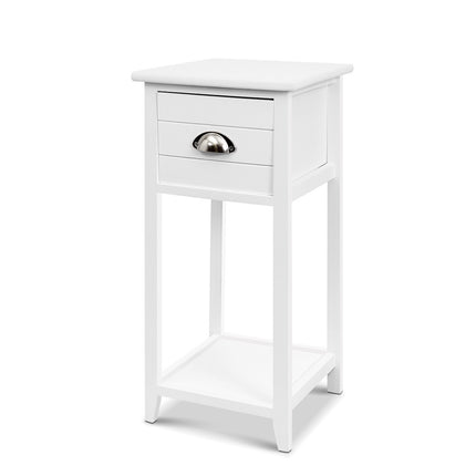 Artiss Bedside Table Vintage - THYME White.