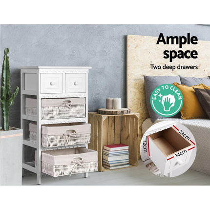 Artiss Bookshelf 3 Tiers - NINA White.