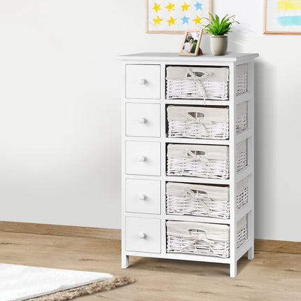 Artiss 5 Chest of Drawers with 5 Baskets - MAY.