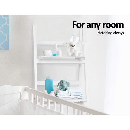 Artiss Bookshelf Corner Shelf 3 Tiers - ZANE White.