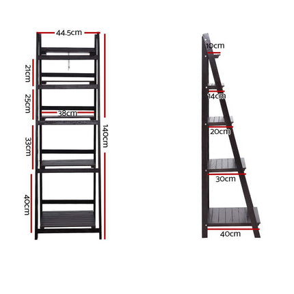Artiss Bookshelf Corner Shelf 5 Tiers - ZANE Coffee.
