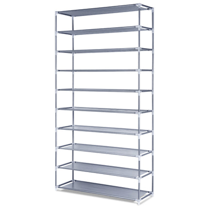 Artiss Shoe Rack Cabinet Stackable 10-Tier Grey.