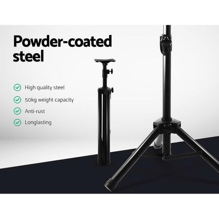 Alpha Speaker Stand 65-120cm Adjustable Height Surround Sound Studio Home 2pcs.