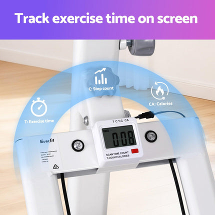 Everfit Step Machine Stair Climber for Home Gym Exercise Foldable LED Display Adjustable Handlebar.