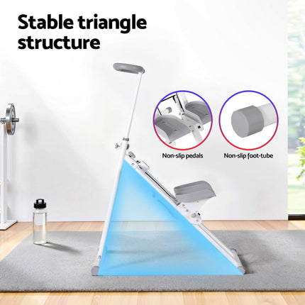 Everfit Step Machine Stair Climber for Home Gym Exercise Foldable LED Display Adjustable Handlebar.