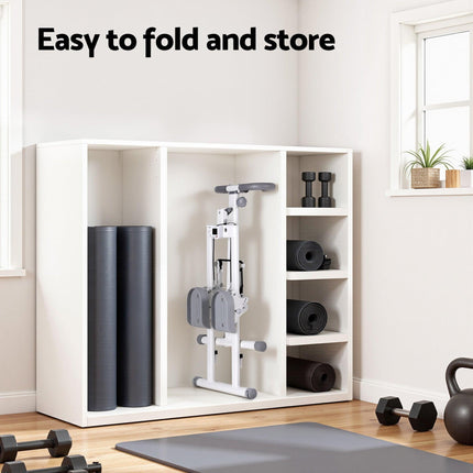 Everfit Step Machine Stair Climber for Home Gym Exercise Foldable LED Display Adjustable Handlebar.