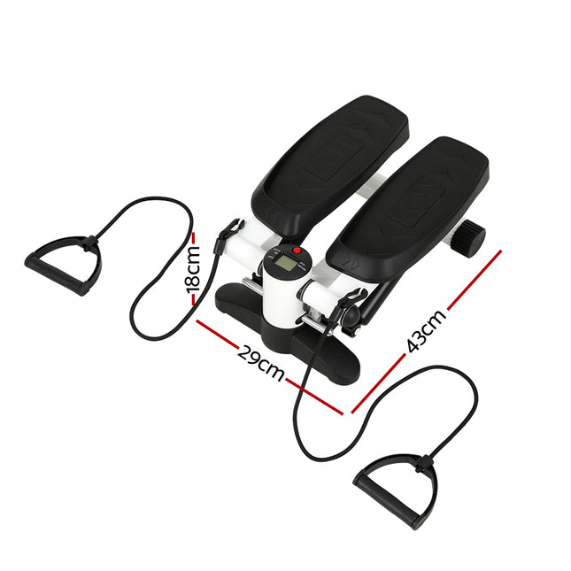 Everfit Mini Stepper Resistance Rope Aerobic Step Trainer Home Workout 150KG.
