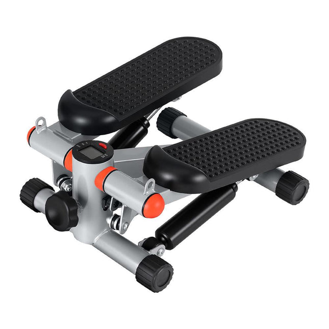 Everfit Mini Stepper with Resistance Rope Aerobic for Exercise Compact Home Workout Grey.