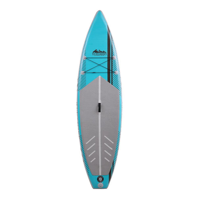 Weisshorn Stand Up Paddle Board 10.5ft Inflatable SUP Surfboard Paddleboard Kayak Surf Green.
