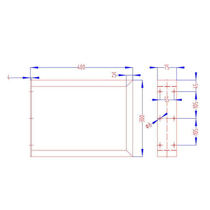 Artiss Metal Table Legs DIY Rectangular 40X30CM Set of 2.