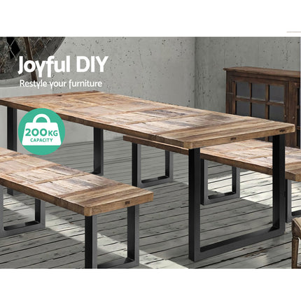 Artiss Metal Table Legs DIY Rectangular 40X30CM Set of 2.