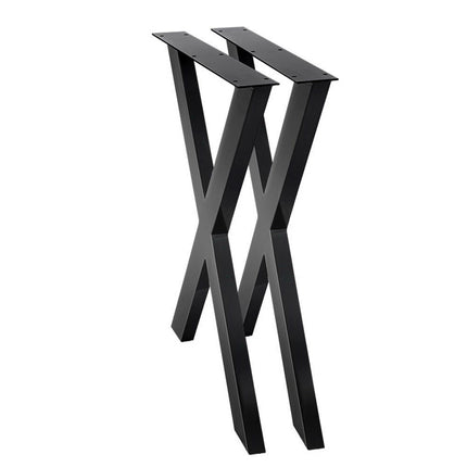 Artiss Metal Table Legs DIY X-shaped 71X60CM Set of 2.